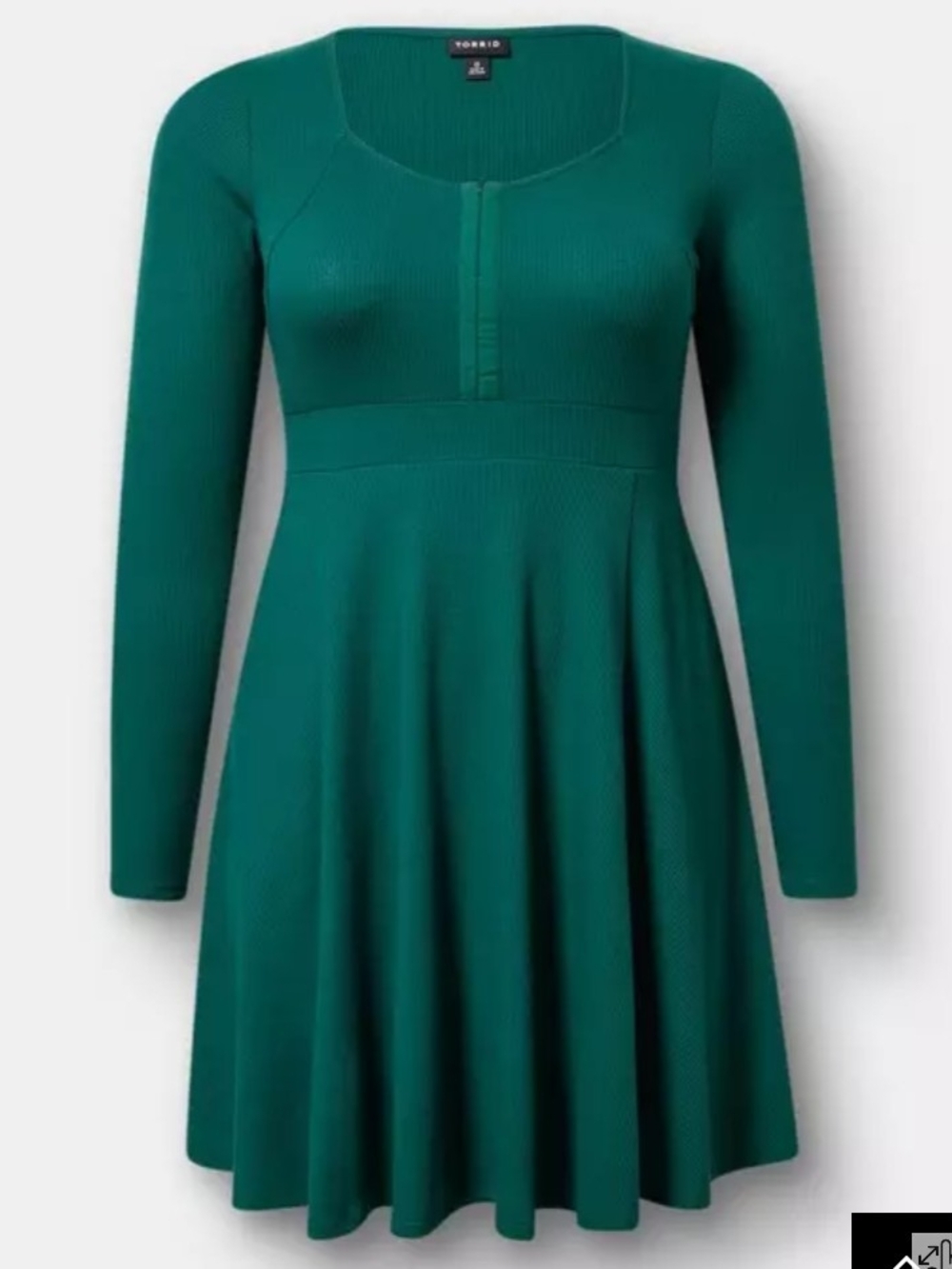 Torrid Waffle Skater Mini Dress